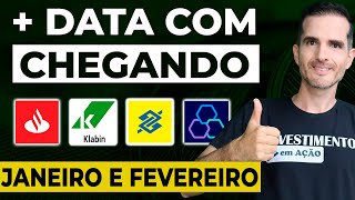 DATA COM  9 AÇÕES PARA DIVIDENDOS EM JANEIRO E FEVEREIRO DE 2024  BBSE3 KLBN4 SANB11 ITSA4 [upl. by Ynnus]