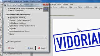 Gimp Einen Stempel erstellen [upl. by Ynot]