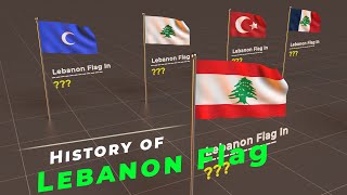 History of Lebanon Flag  Timeline of Lebanon Flag  Flags of the world [upl. by Dnomsed180]