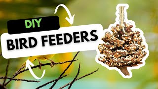 DIY Bird Feeders for Your Garden [upl. by Tutto]