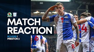 BLACKBURN ROVERS 12 PRESTON NORTH END MATCH REACTION  DISAPPOINTED DEFEAT  Rovers Chat [upl. by Thorpe]