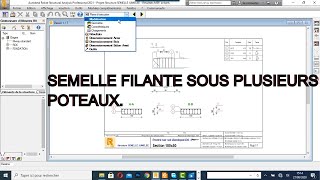 TUT0ROBOT STRUCTURAL ANALYSIS 2021 EXEMPLE PRATIQUE DU DIMENSIONNEMENT DUNE SEMELLE FILANTE [upl. by Ahsiyt885]