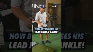 Bryson DeChambeau’s unique way of using his lead foot and ankle golf [upl. by Eciened]