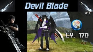 Toram Online  quot Devil Blade quot Build Lv 170 [upl. by Lacsap]