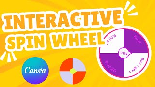 Craft an Interactive Spinner Wheel on Canva with Spin Wheel Maker App [upl. by Shornick367]