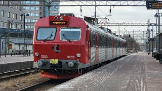 TiB Bergslagspendeln – DingtunaHallstahammar med X10 vagn 3203 [upl. by Lachman604]