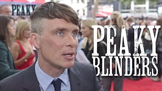 INTERVIEW  Cillian Murphy Helen McCrory on Tom Hardy joining the series at Peaky Blinders [upl. by Atirec230]