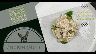 RICETTA RISOTTO AI FUNGHI CHAMPIGNON  Con salsa verde [upl. by Edda]