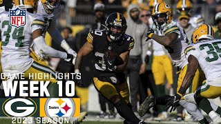 Green Bay Packers vs Pittsburgh Steelers  2023 Week 10 Game Highlights [upl. by Rebekah]