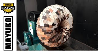 SEGMENTED TORUS woodturning [upl. by Siramay698]