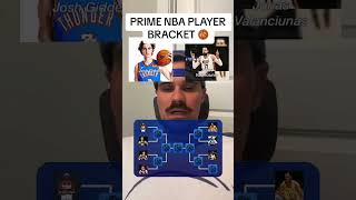 PRIME NBA PLAYER BRACKET 😮‍💨🏀 shorts nba nbatalk [upl. by Healion]