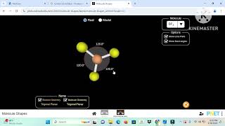 Bentuk 3d Molekul BF3 Trigonal Planar [upl. by Yellhsa]