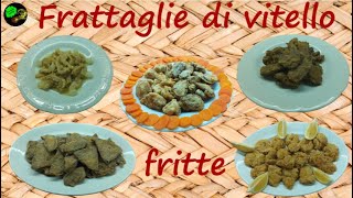 Frattaglie di vitello fritteultima componente del fritto misto piemontese [upl. by Pani]