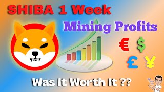 Shiba Inu Mining Profits after 1 Week using unMineable  Was it Worth It [upl. by Hayne]