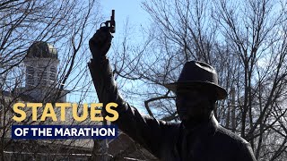 Hopkintons statues depict Boston Marathon changemakers [upl. by Llekcir]