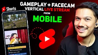 How to do Vertical Live Stream with Facecam From Mobile [upl. by Haida]