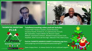 TWIN PETES INVESTING Podcast 116 A DJIA FTSE Santa Rally Fortinet Pandora RKT FRAN IMC Ai [upl. by Zanlog189]