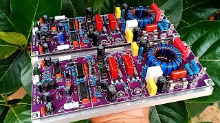 Amplifier Class D900 4FET Included bias 12VDC by DC to DC step down [upl. by Natek673]