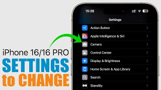 iPhone 16  16 PRO  16 Settings You Need to CHANGE Immediately [upl. by Brey]