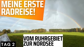 Meine erste Radreise  Vom Ruhrgebiet zur Nordsee mit dem eBike  Tag 2 [upl. by Henleigh]