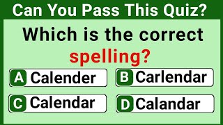 CAN YOU FIND THE CORRECT SPELLING  Commonly Misspelled Words chapter4 [upl. by Koziel86]