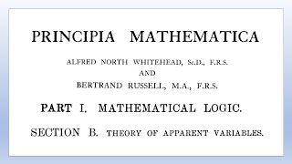 Principia Mathematica  1st Edition  Volume 1  Part I  12 to 14 [upl. by Greyson724]