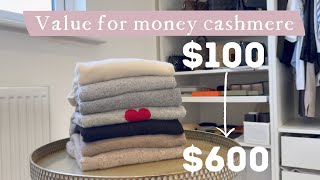 Comparing High Street Mid Luxury And High End Cashmere  100 honest review of 7 cashmere brands [upl. by Burget831]