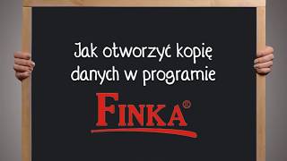 Jak odtworzyć kopię danych w programie FINKA [upl. by Sitoiyanap]