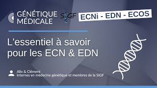 Lessentiel à savoir en médecine génétique pour les ECN  EDN [upl. by Silenay]