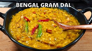 A UNIQUE WAY Of Cooking Chana Dal Recipe BENGAL GRAM DAL  CHOLAR DAL [upl. by Amocat211]