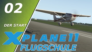 X Plane 11  Flugschule 02  Tutorial Start  Deutsch German [upl. by Darwin256]