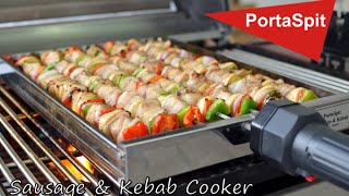 BBQ Portable Rotisserie Machine Sausage amp Kebab Cooking Barbeque Accessory [upl. by Ahsoyek]