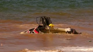 Boating Launch Disaster  Boat Capsized and 4wd almost dragged in [upl. by Arthur]