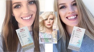 Brunette to Blonde AT HOME With Loreal Platinum Advanced Box Dye  TONING with Wella T14 amp Wella T27 [upl. by Woodsum]