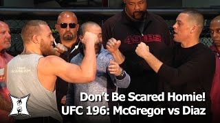 Conor McGregor  Nate Diaz UFC 196 Presser Red Panties Steroids Sore Vaginas 209 HD uncut [upl. by Madox]