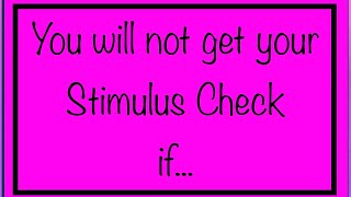 You Will Not Automatically Get Your 600 Stimulus Check If [upl. by Shadow919]