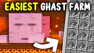 EASIEST GHAST Farm Minecraft 121 [upl. by Rinee478]