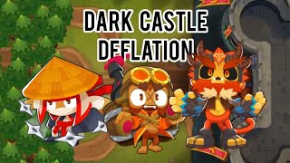 Btd6 Dark Castle Deflation No Monkey Knowledge [upl. by Araem]