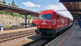 Abfahrt des Regionalexpress 2519 am 26052023 in Bratislava hlavná stanica [upl. by Aremat]