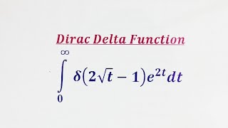 Dirac Delta Function  An important integral using substitution method [upl. by Anael]