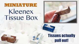 Miniature Kleenex Tissue Box Tutorial [upl. by Celik]