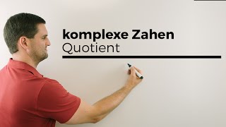 Rechnen mit komplexen Zahlen Quotient Teilen mit Reellmachen des Nenners  Mathe by Daniel Jung [upl. by Rednas]