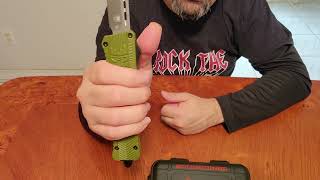 Review  Cobratec CTK1 Large OD Green Handle Tanto Blade [upl. by Bianka]