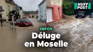 La Moselle placée en vigilance rouge doit faire face à des inondations [upl. by Danuloff]