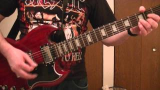 ACDC quotBack in Blackquot Rhythm guitar cover [upl. by Four352]