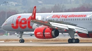 Boeing 757200 with winglets Jet2com landing at Chambery Savoie Airport CMFLFLB [upl. by Avi]