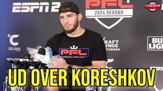 Magomed Umalatov Recaps Victory Over Andrey Koreshkov  PFL Regular Season [upl. by Sackey]