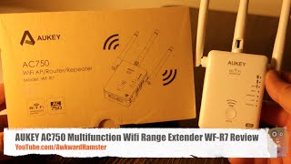 AUKEY AC750 Multifunction Wifi Range Extender WFR7 Review [upl. by Anella398]