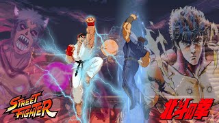 Kenshiro vs Ryu ft Evil Ryu amp Kage l Street Fighter X Fist of the North Star Hokuto no Ken [upl. by Negroj689]