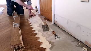 Parquet floor install 8 days in 9 minutes [upl. by Alym]